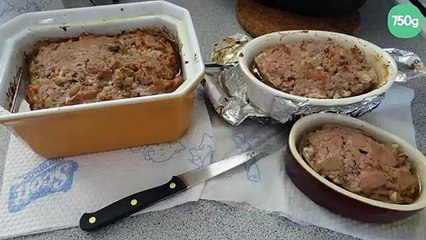 Terrine de lapin au foie gras et échalotes