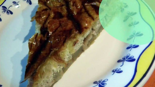 Tarte aux poires caramélisées et noix