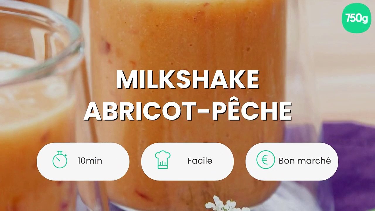 Milkshake abricot-pêche