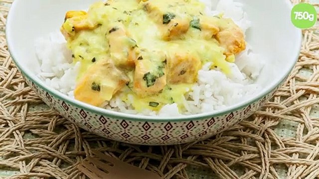 Saumon complètement coco sans gluten, sans lactose