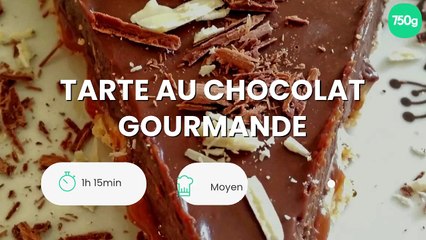 Tarte au chocolat gourmande