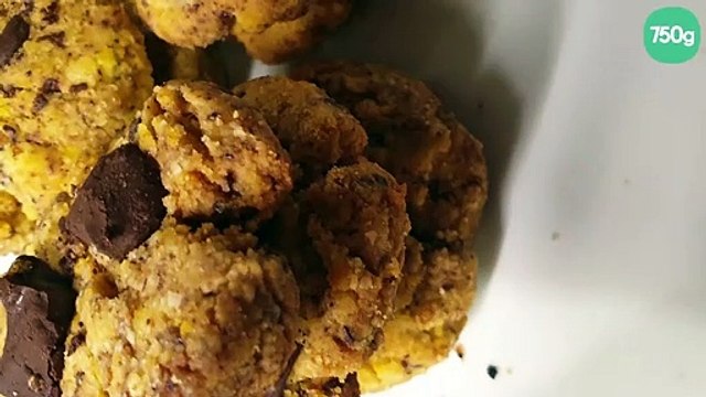 Cookies au chocolat et chapelure de pain rassis