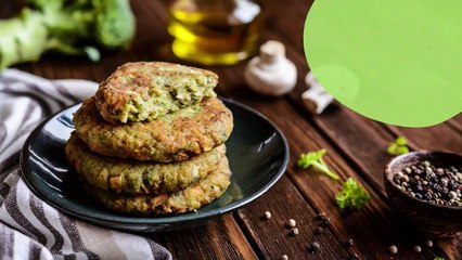 Galette au quinoa, brocoli et champignons