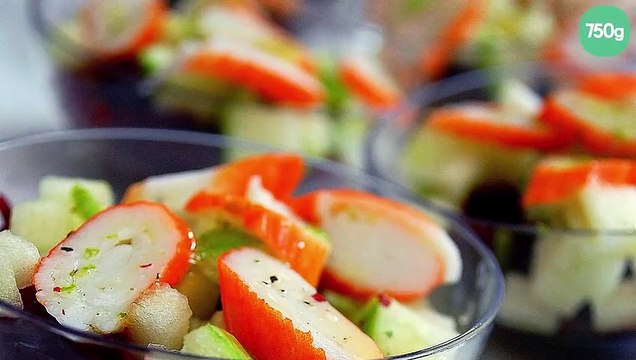 Salade fraîcheur betterave, pomme granny et mini bâtonnets Petits Coraya