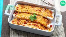 Enchiladas poulet poivrons et mimolette