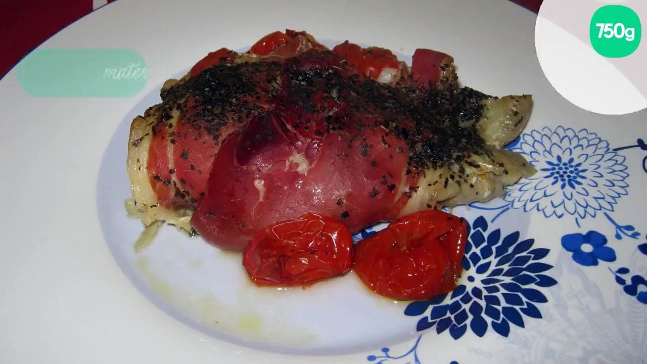 Papillotes de cabillaud au jambon de Parme