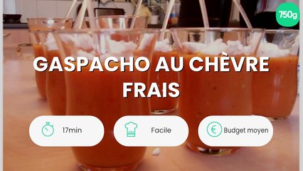 Gaspacho au chèvre frais