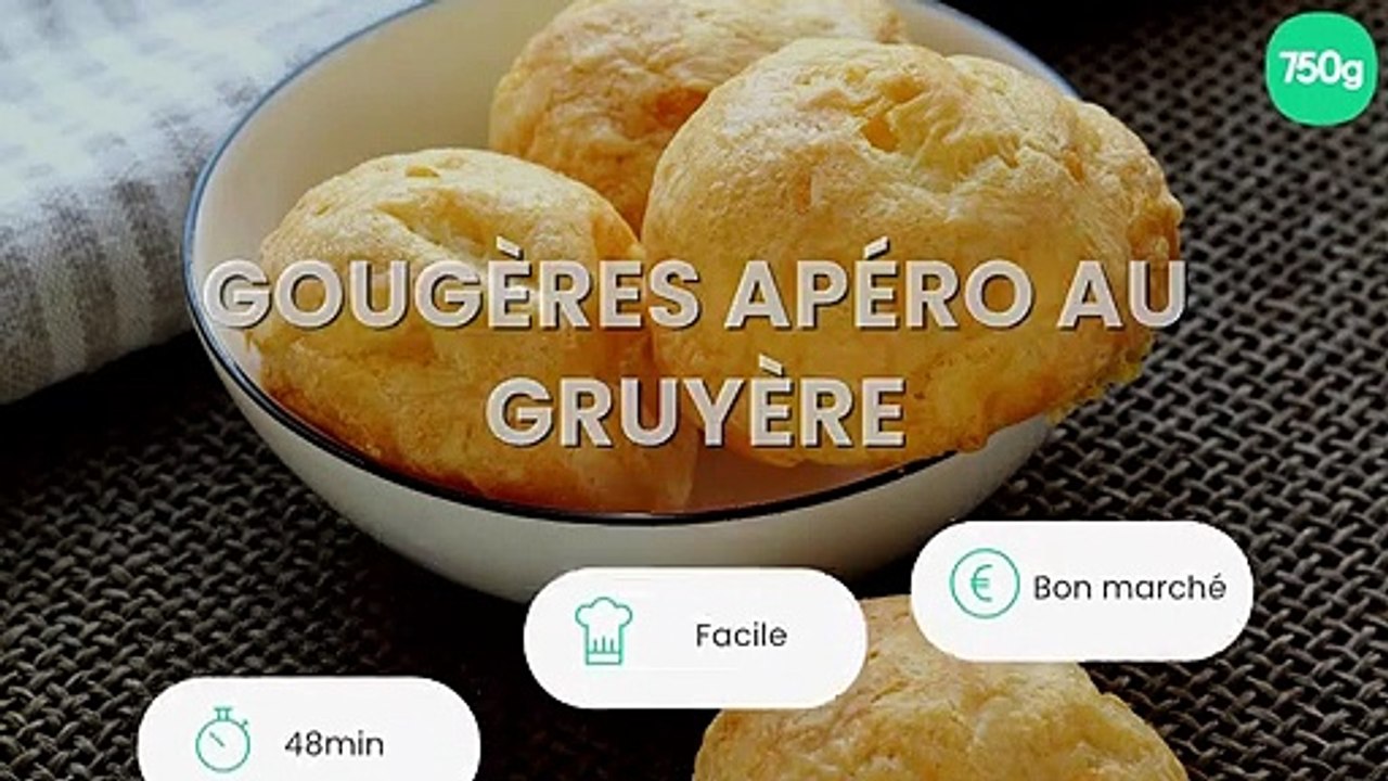 Gougères apéro au gruyère