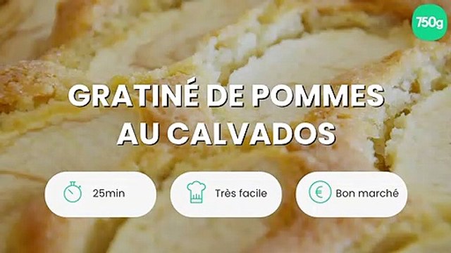 Gratiné de pommes au Calvados