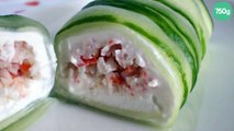 Spring-roll de concombre et Saint-Môret®...qui cache bien son jeu !
