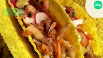 Les Cancun Tacos: saumon, crevettes et crudités !