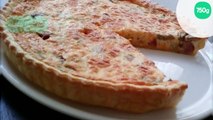 Quiche lorraine (charcuterie, champignons et cheddar)