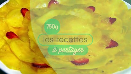 Carpaccio de mangue, ananas et fraises