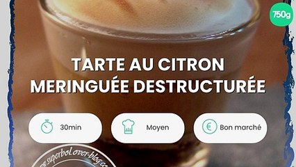 Tarte au Citron meringuée destructurée