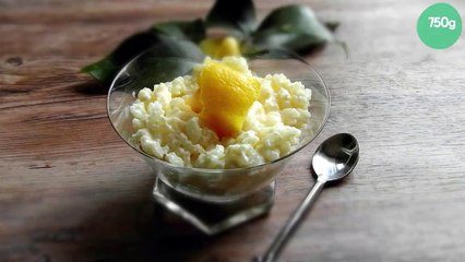 Risotto sucré au citron