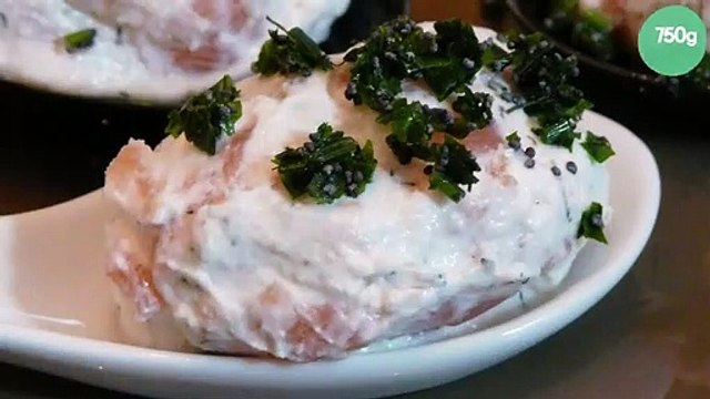 Cuillères apéritives saumon ricotta