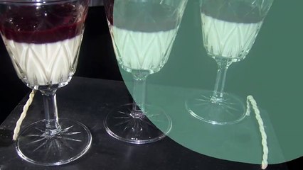 Panna cotta à la crème de cerise