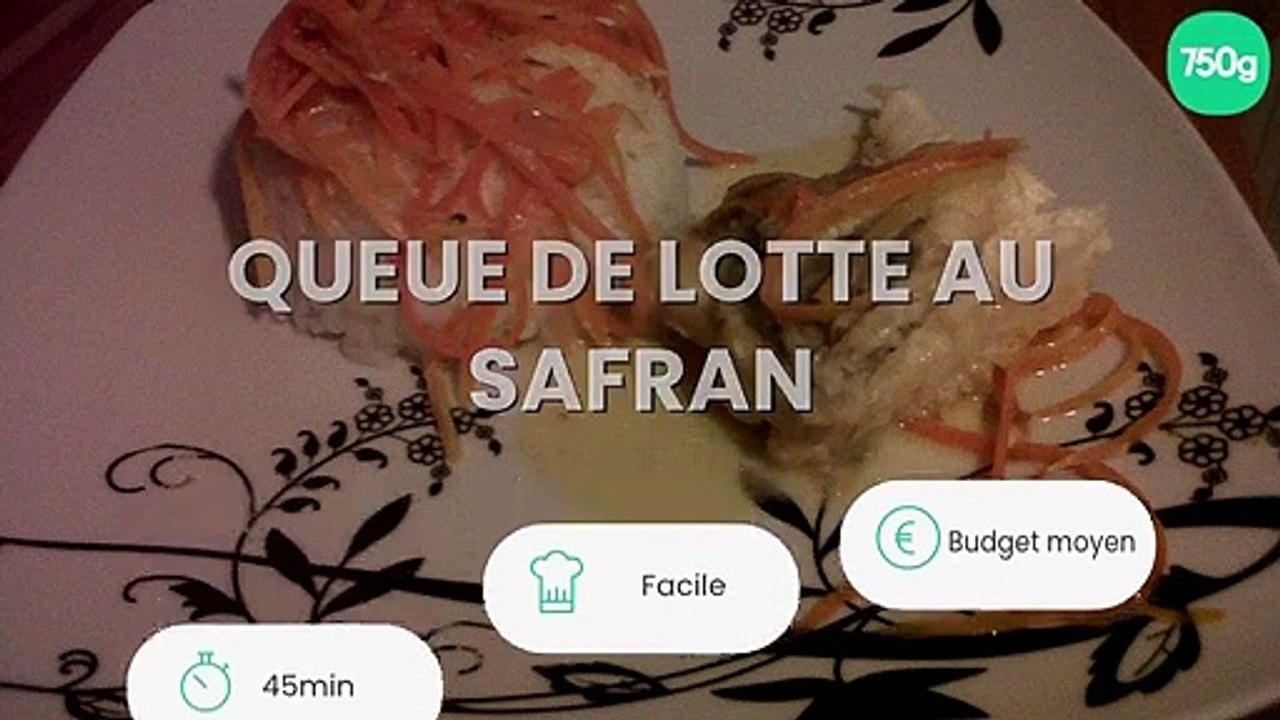 Queue de lotte au safran