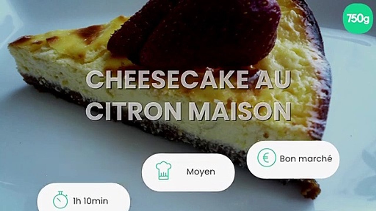 Cheesecake au citron maison