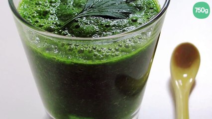 Jus de persil et concombre