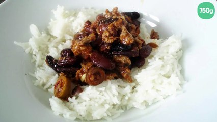 Chili con carne et son riz basmati