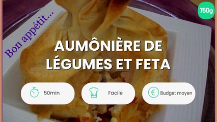 Aumônière de légumes et feta