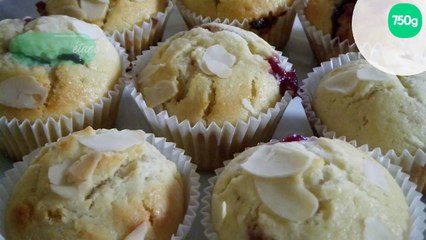 Muffins cœur confiture
