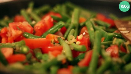 Haricots verts à la tomate