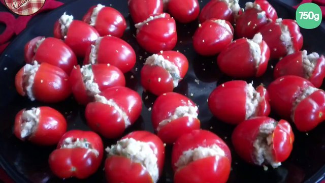 Tomates cocktails farcies au thon