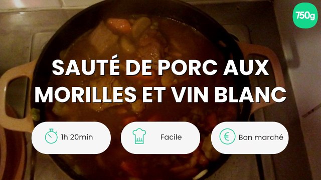 Sauté de porc aux morilles et vin blanc