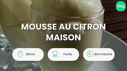 Mousse au citron maison