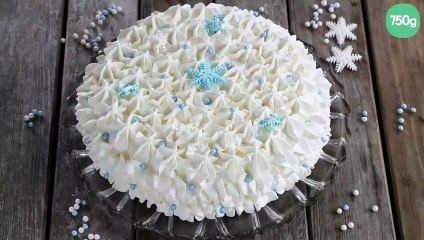 Gâteau reine des neige : des étoiles plein les yeux