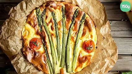 Quiche aux asperges & tomates cerise