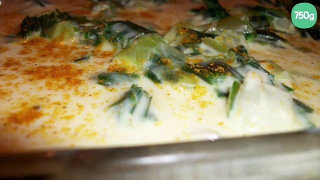 Lasagnes aux poireaux, noix de St Jacques et curry