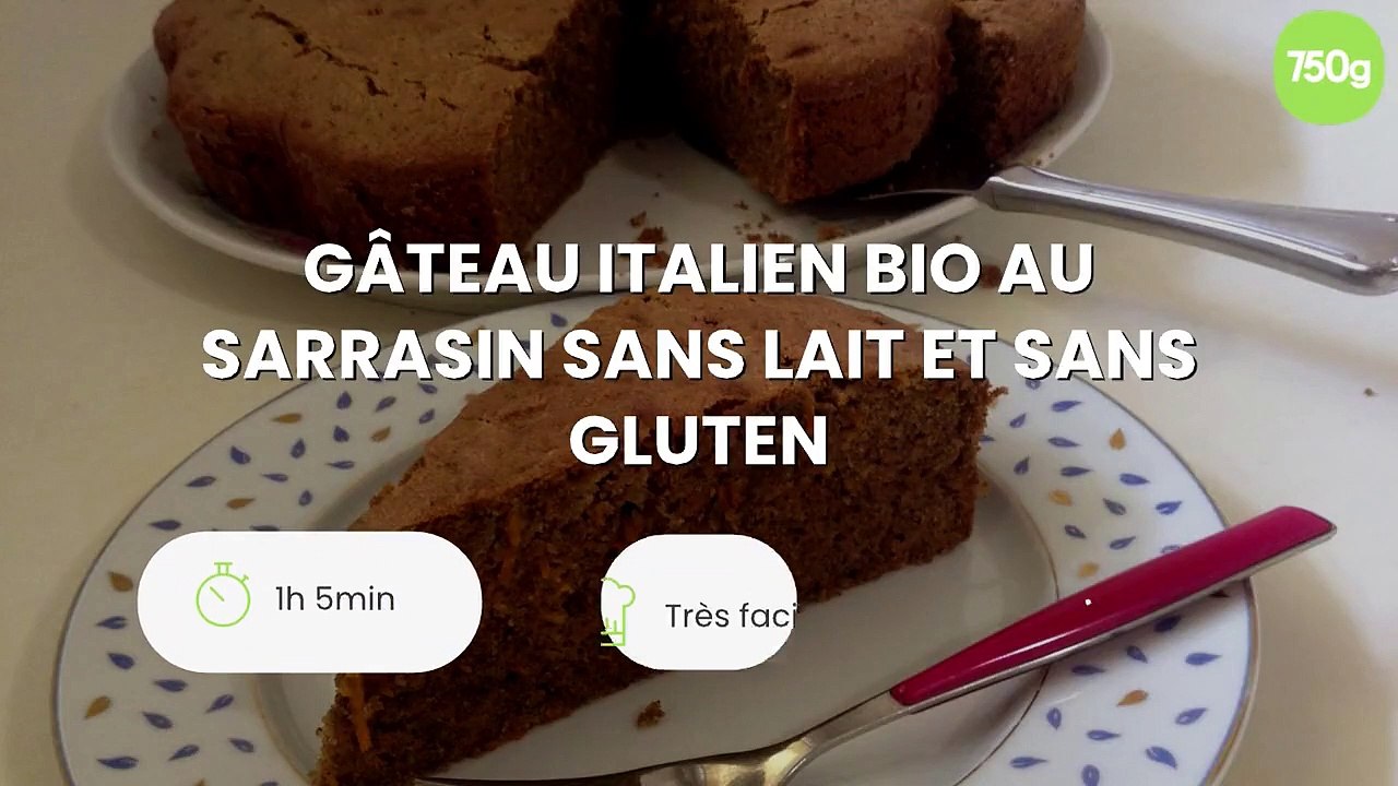 Gâteau Italien bio au sarrasin sans lait et sans gluten