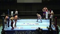 Kaz Hayashi, Soma Watanabe & Yu Iizuka vs. TAKA Michinoku, Eagle Mask & Ren Ayabe