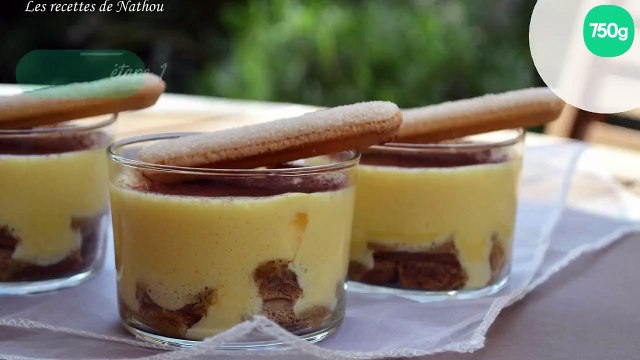 Tiramisu glacé en verrines