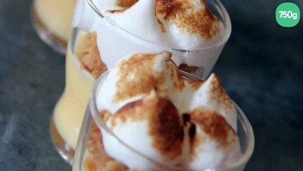 Tarte au citron meringuée en verrine