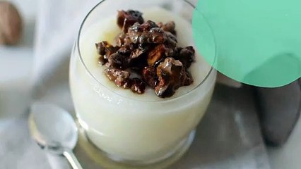 Soupe de poire aux noix