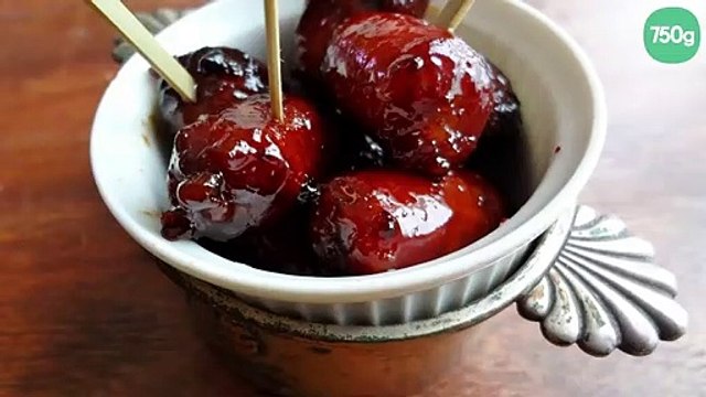Saucisses caramélisées