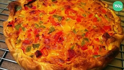Quiche aux 3 poivrons