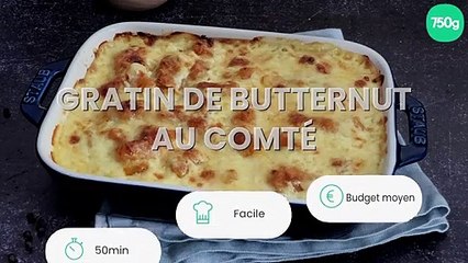 Gratin de butternut au comté
