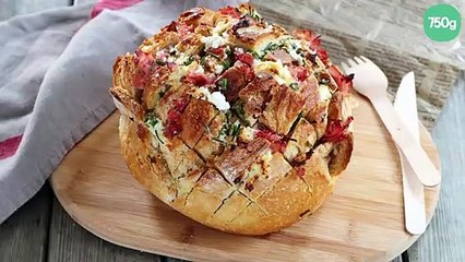 Pain hérisson au Rondelé