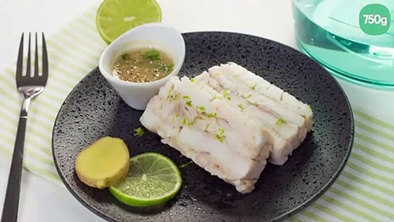 Pressé de raie citron vert et gingembre