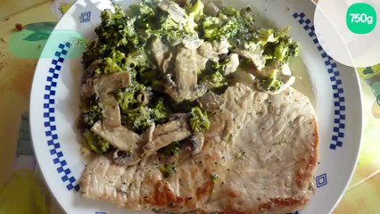 Escalope de dinde et sa garniture d'automne