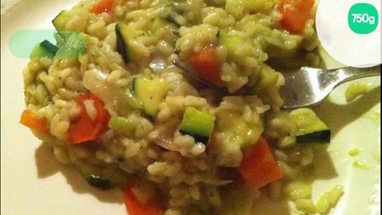 Risotto aux petits légumes et à la crème fraîche