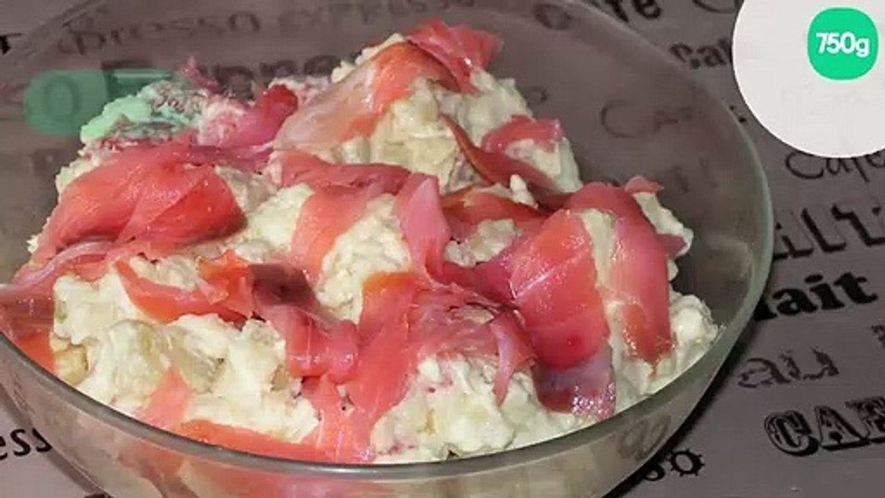 Salade de pommes de terre au saumon fumé