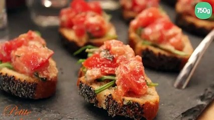 Crostinis aux tomates et pesto