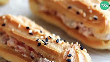Eclairs au saumon de Norvège et à la ricotta