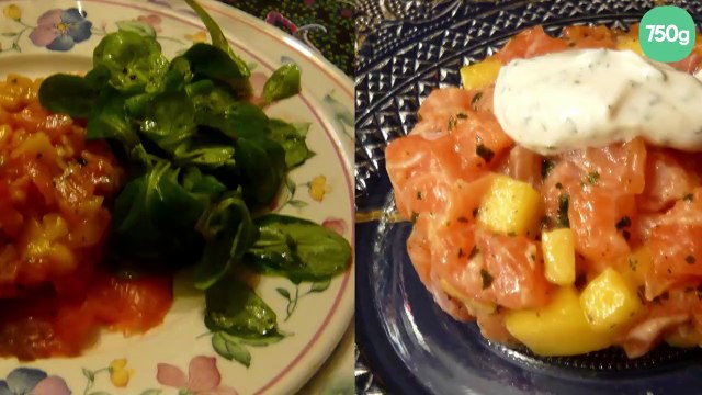 Tartare de saumon à la mangue facile